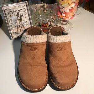 Ugg tan mules size 8.